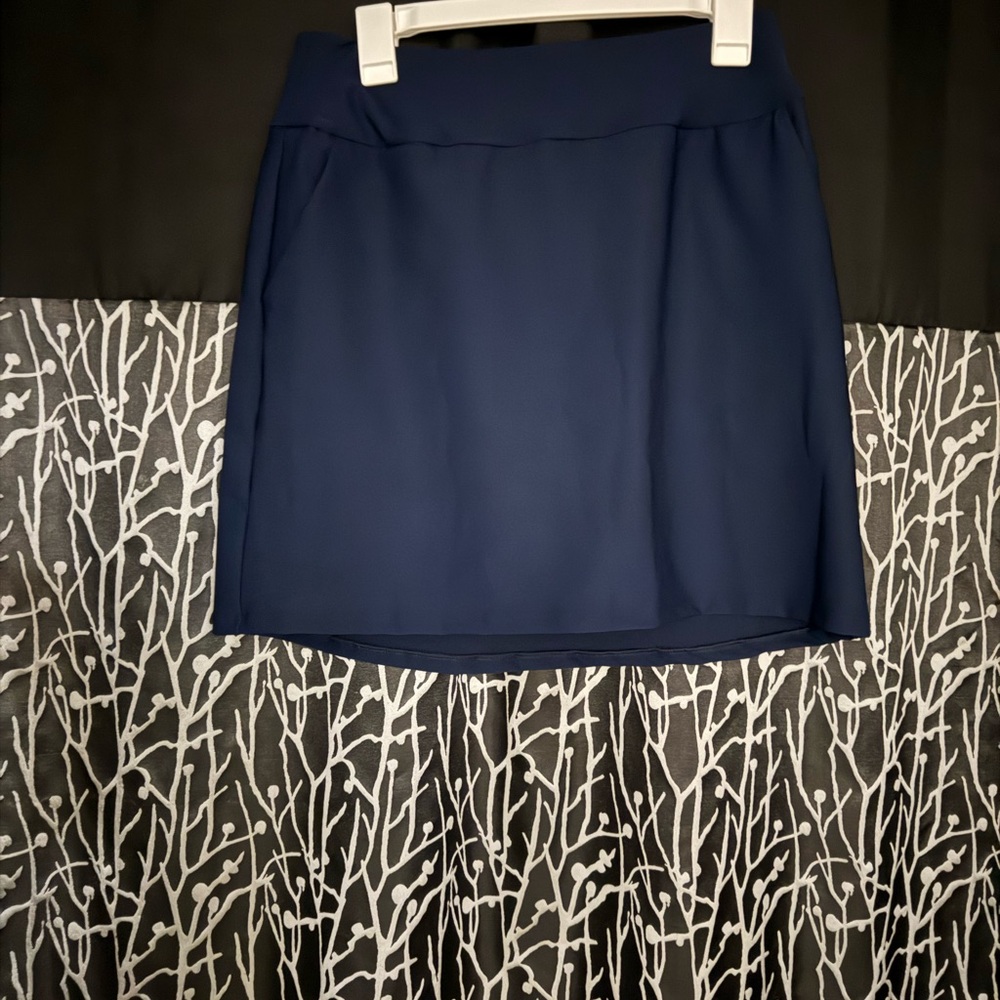 Adidas Blue A-line Mini Skorts for Athletics.